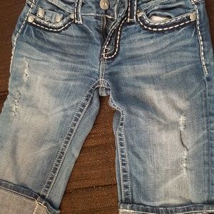 Miss Me Bermuda Style Denim Shorts